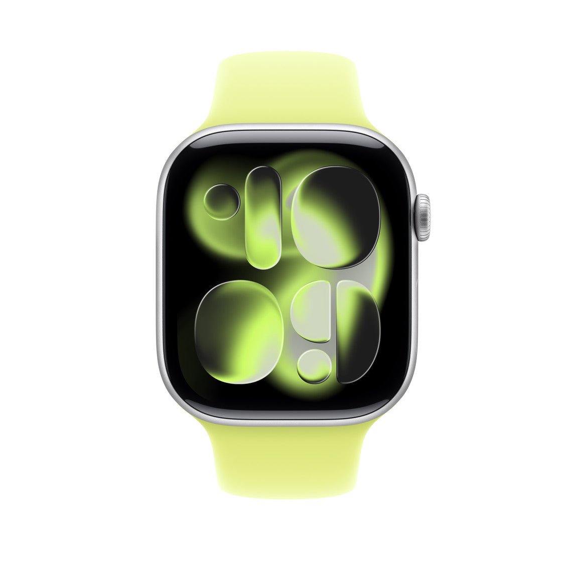 Apple Watch Series 11 - Aluminium | Jaune Fluo | Bracelet Sport Jaune Fluo