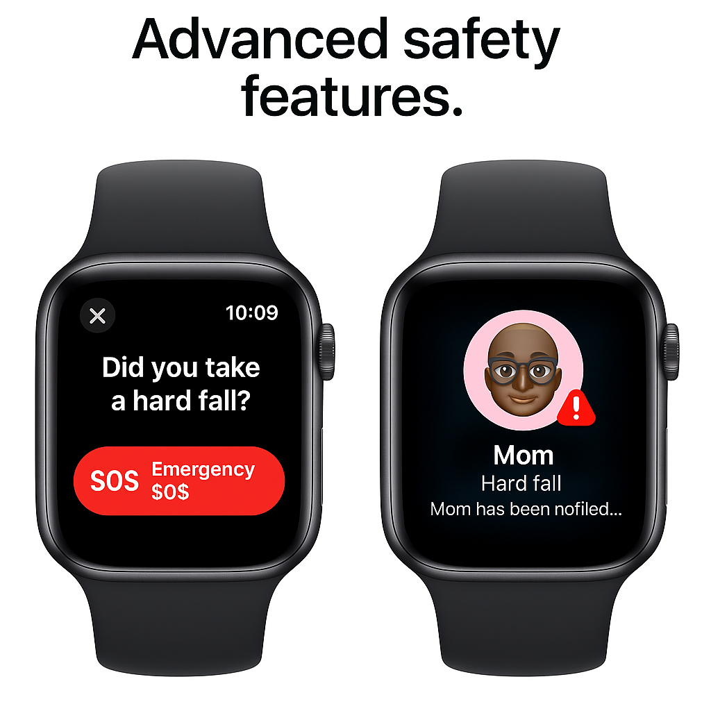 Advanced safety features Apple Watch