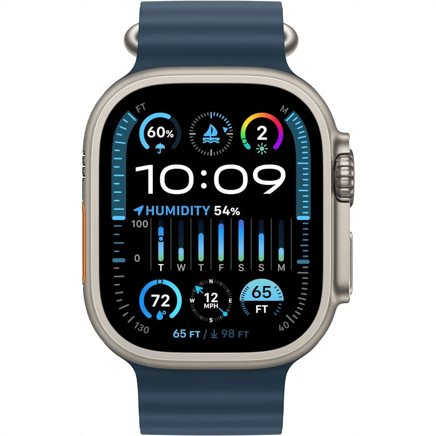 Apple Watch Ultra 2 - Titanium | Ocean Blue