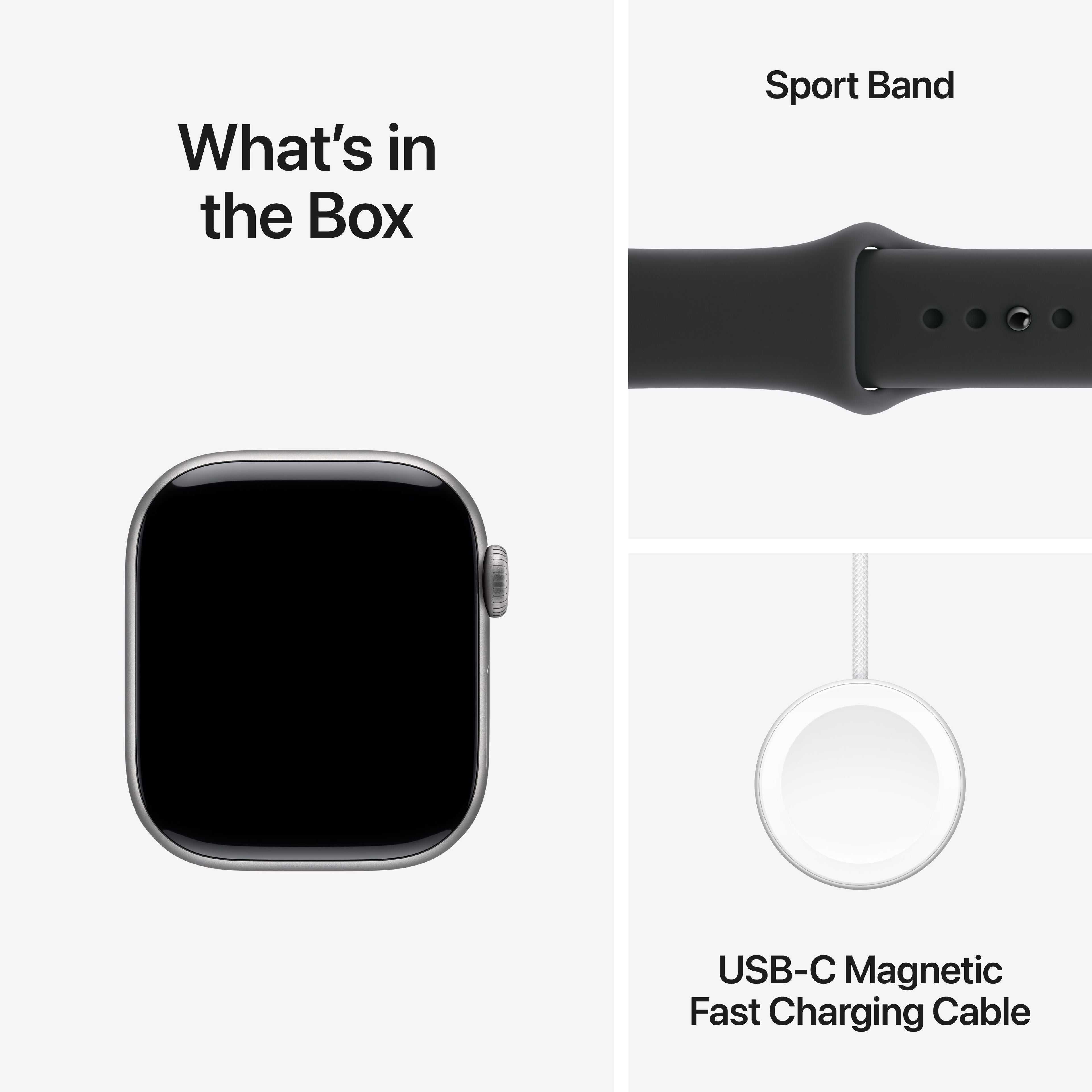 Apple Watch Series 11 - Aluminium | Noir Intense | Bracelet Sport Noir